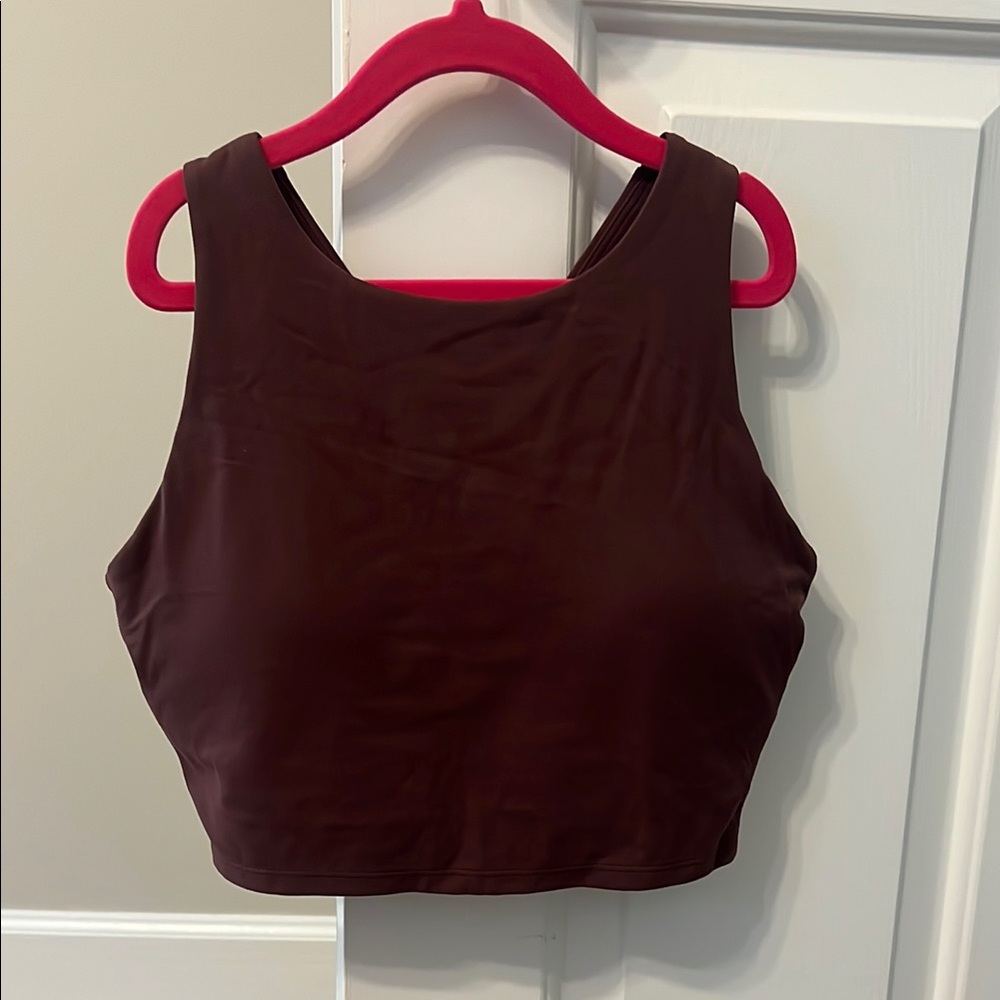 Brown crazy yoga yoga bra